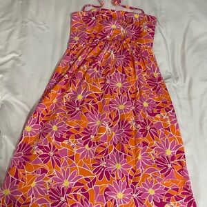 Lilly Pulitzer Pink and Orange Floral Dress